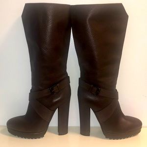 BOTTEGA VENETA BROWN LEATHER BOOTS